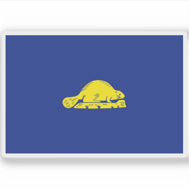 Flag of the state of Oregon, USA Sticker (Front)