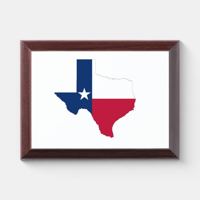 Flag of the state of Texas Award Plaque (Horizontal)
