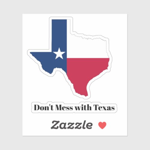 Flag of the state of Texas Sticker