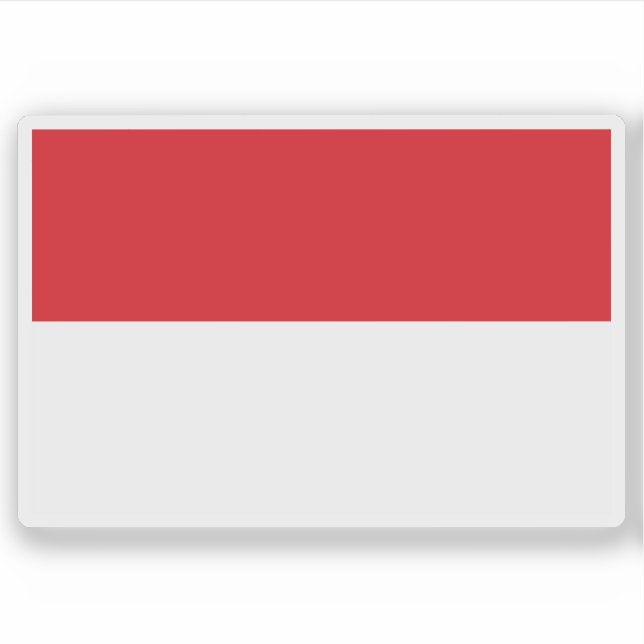 Flag of the state of Vienna (Wien), Austria Sticker (Front)