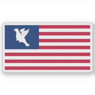 Flag of the Swains Island, American Samoa, USA Sticker
