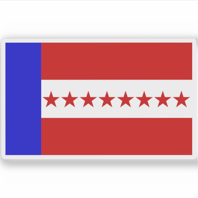 Flag of the Tuamotu Kingdom (1832-1843) Sticker (Front)