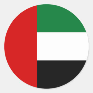 Flag of the United Arab Emirates Classic Round Sticker