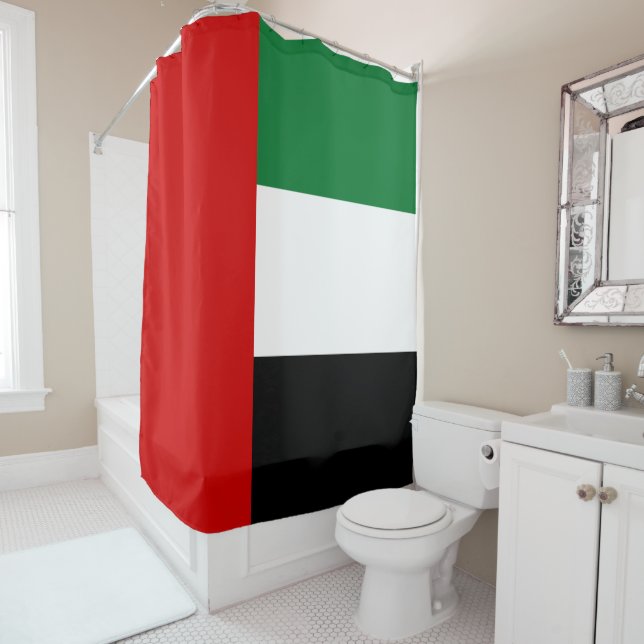 Flag of the United Arab Emirates Shower Curtain (In Situ)