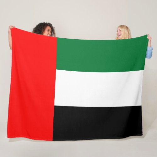 Flag of the United Arab Emirates UAE Fleece Blanket