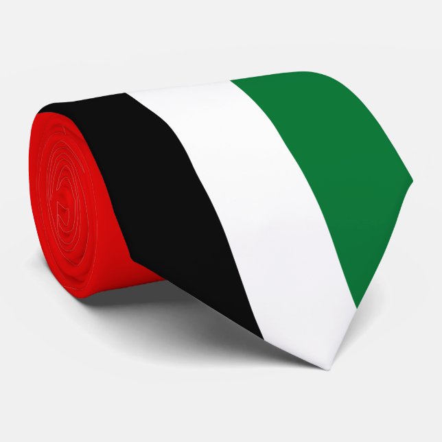 Flag of the United Arab Emirates (UAE) Neck Tie (Rolled)