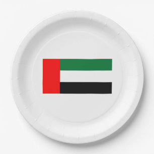 Flag of the United Arab Emirates (UAE) Paper Plates