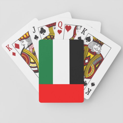 Flag of the United Arab Emirates UAE Playing Cards