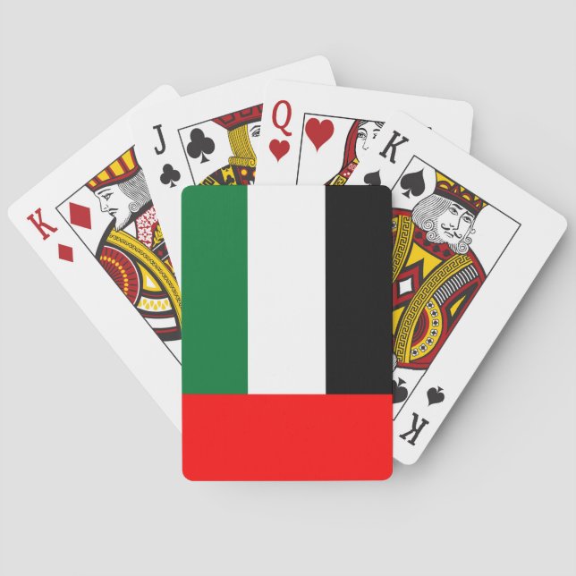 Flag of the United Arab Emirates (UAE) Poker Cards (Back)