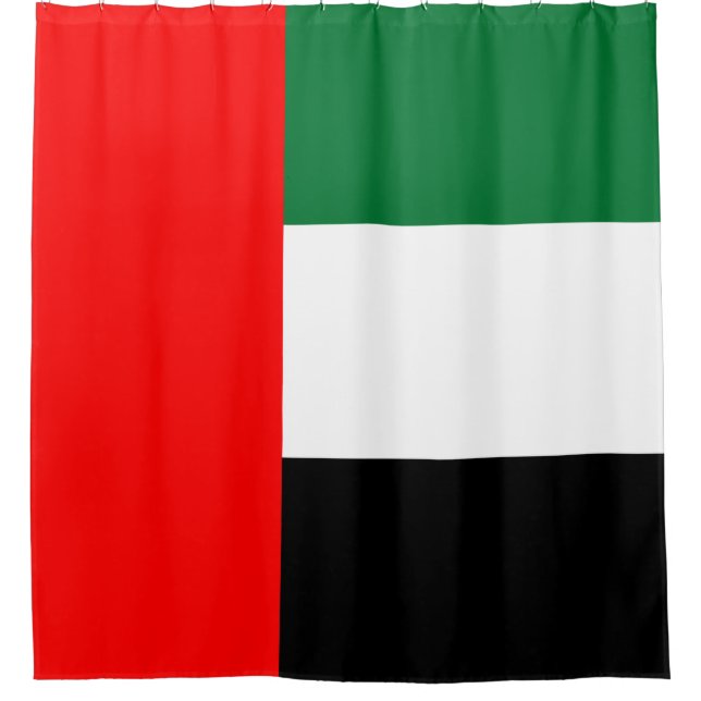 Flag of the United Arab Emirates (UAE) Shower Curtain (Front)