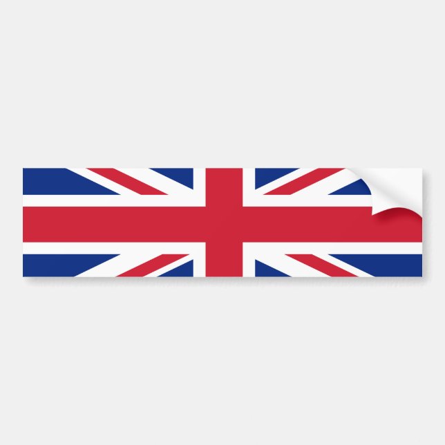 Flag of the United Kingdom Bumper Sticker (Front)
