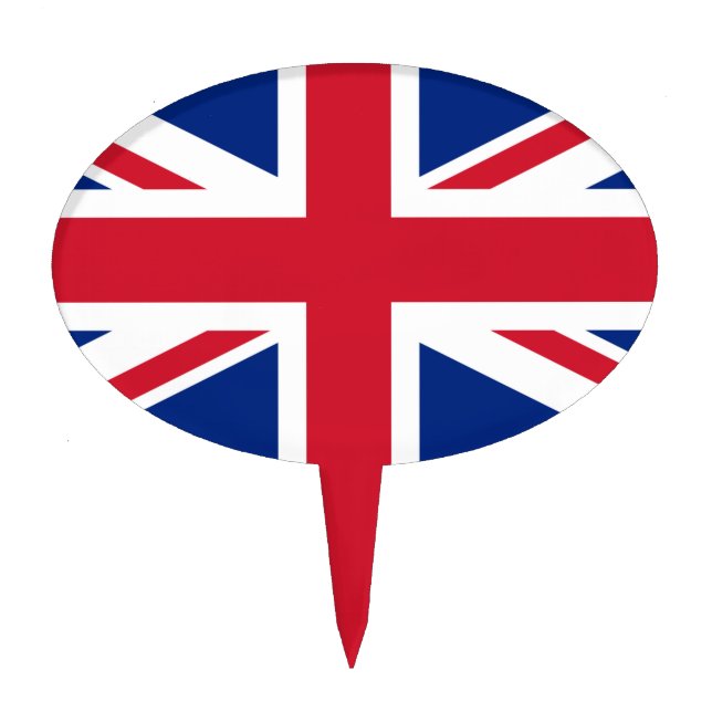 Flag of the United Kingdom Cake Topper (Front)