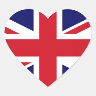 Flag of the United Kingdom Heart Sticker