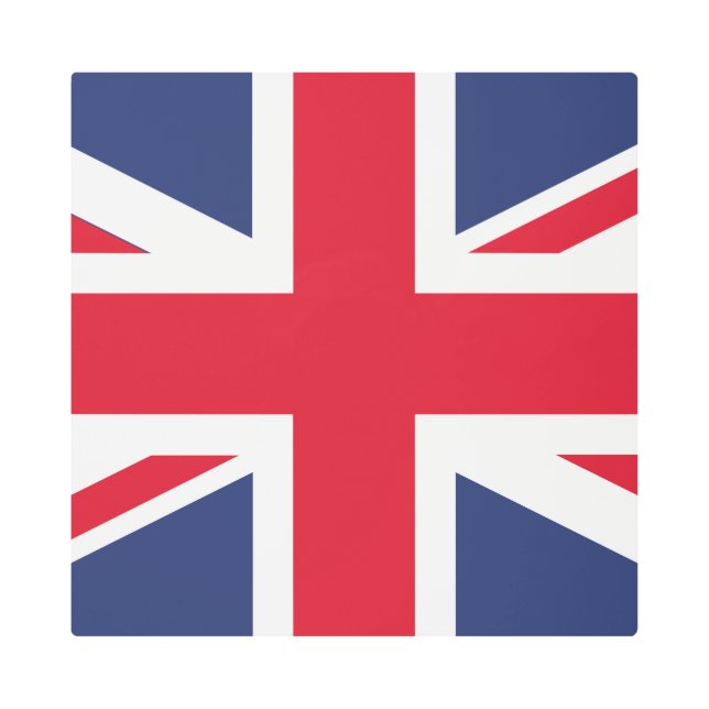 Flag of the United Kingdom Metal Print (Front)
