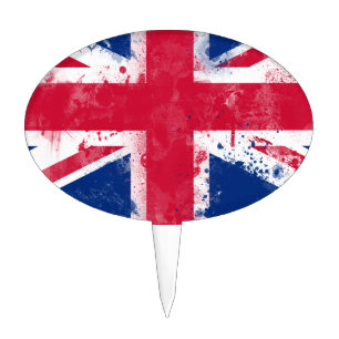 Flag of the United Kingdom or the Union Jack Cake Topper