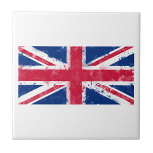Flag of the United Kingdom or the Union Jack Ceramic Tile