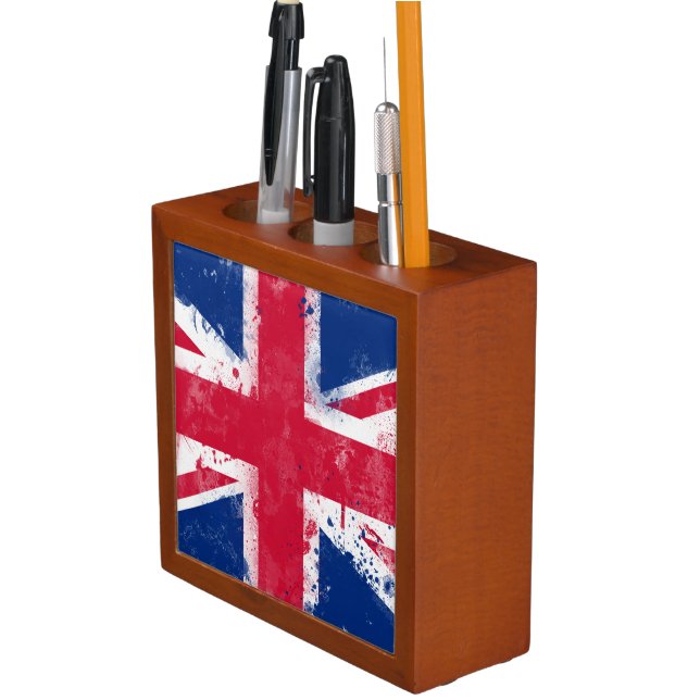 Flag of the United Kingdom or the Union Jack Pencil Holder (In Situ)