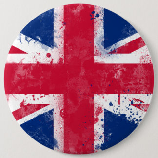 Flag of the United Kingdom or the Union Jack Pinback Button