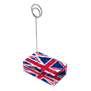 Flag of the United Kingdom or the Union Jack Place Card Holder