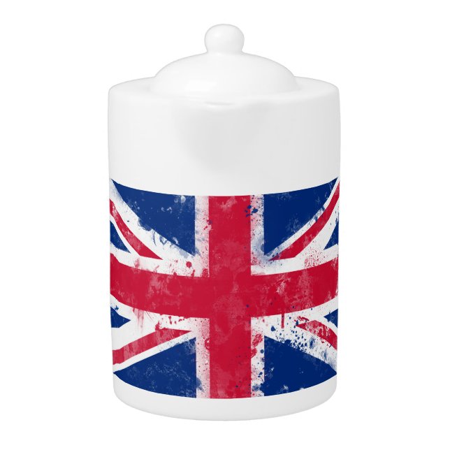 Flag of the United Kingdom or the Union Jack Teapot (Front)