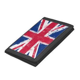 Flag of the United Kingdom or the Union Jack Trifold Wallet