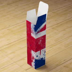 Flag of the United Kingdom or the Union Jack Wine Box
