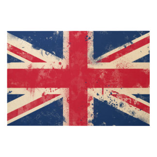 Flag of the United Kingdom or the Union Jack Wood Wall Decor
