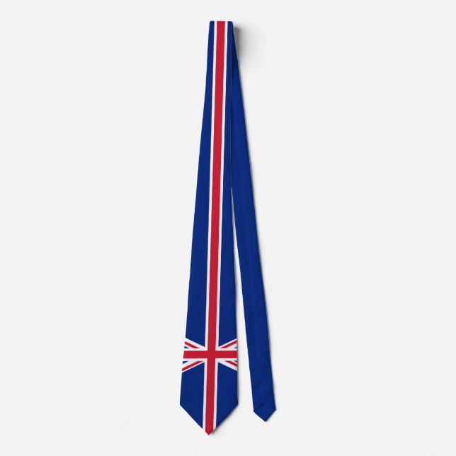 Flag of the United Kingdom pattern Neck Tie (Front)