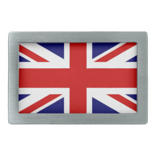 Flag of the United Kingdom Rectangular Belt Buckle