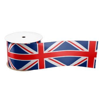Flag Of The United Kingdom Satin Ribbon by DigitalSolutions2u at Zazzle