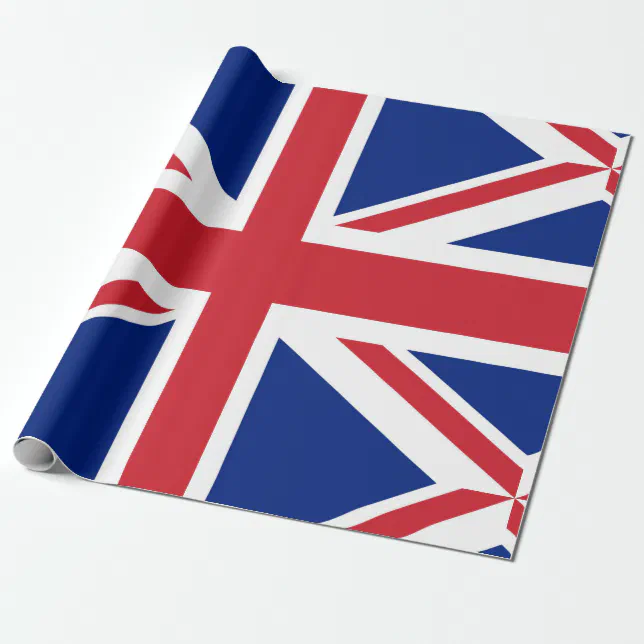 Flag of the United Kingdom. The Union Jack. Wrapping Paper Zazzle