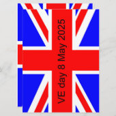 Flag of the United Kingdom VE day 2025 (Front/Back)