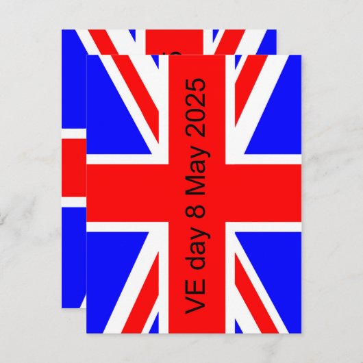 Flag of the United Kingdom VE day 2025 (Front/Back)