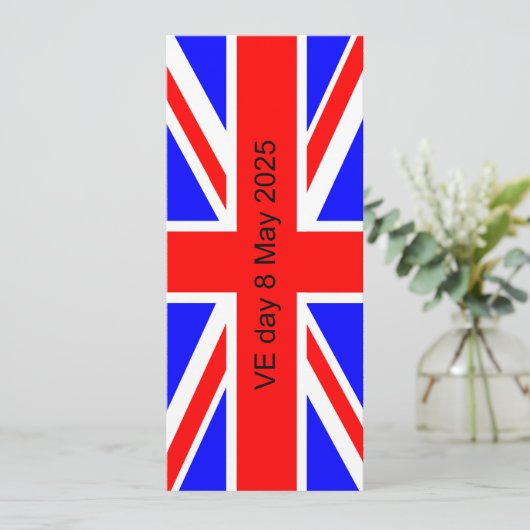 Flag of the United Kingdom VE day 2025  (Standing Front)