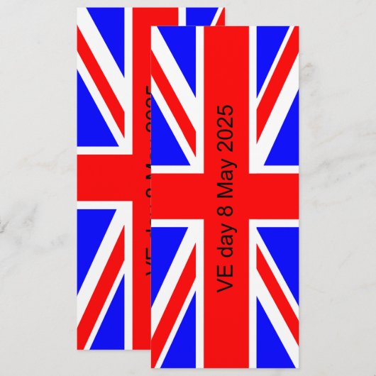 Flag of the United Kingdom VE day 2025  (Front/Back)