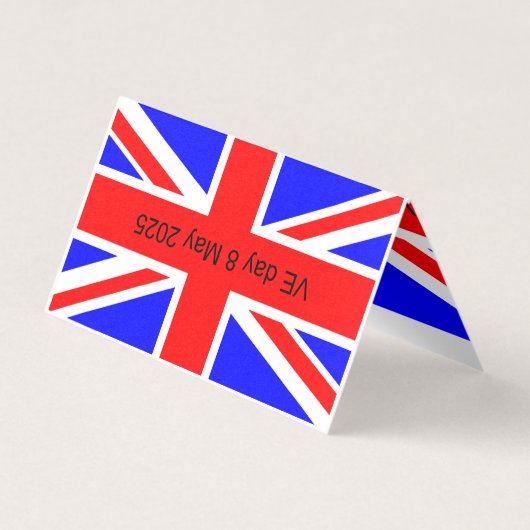 Flag of the United Kingdom VE day 2025  (Back)