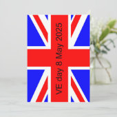 Flag of the United Kingdom VE day 2025 (Standing Front)