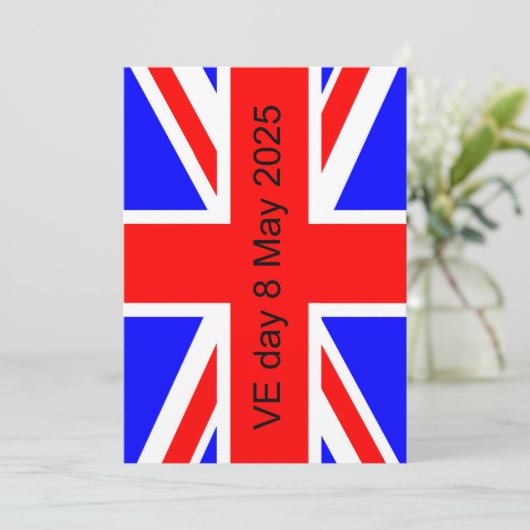 Flag of the United Kingdom VE day 2025  (Standing Front)