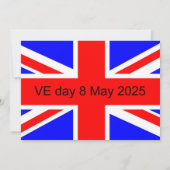 Flag of the United Kingdom VE day 2025  (Back)