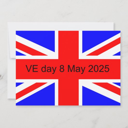 Flag of the United Kingdom VE day 2025 (Back)