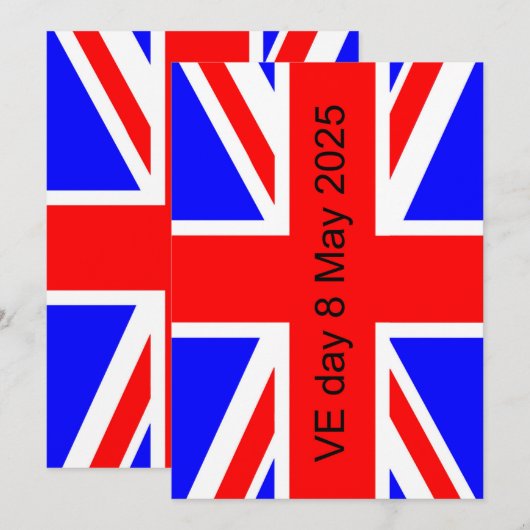 Flag of the United Kingdom VE day 2025  (Front/Back)