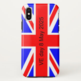 Flag of the United Kingdom VE day 2025 iPhone X Case