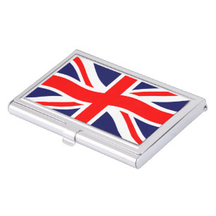 Flag of the United Kingdom + your ideas Business Card Case
