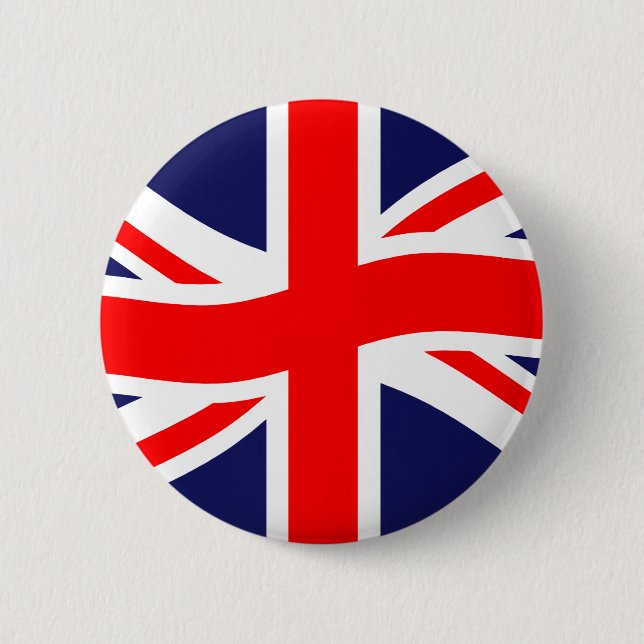 Flag of the United Kingdom + your ideas Button (Front)