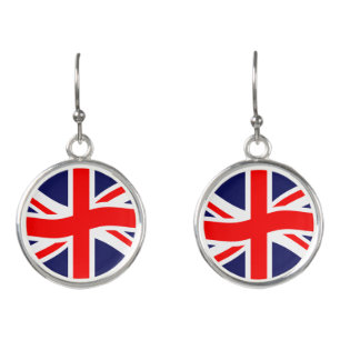 Flag of the United Kingdom + your ideas Earrings