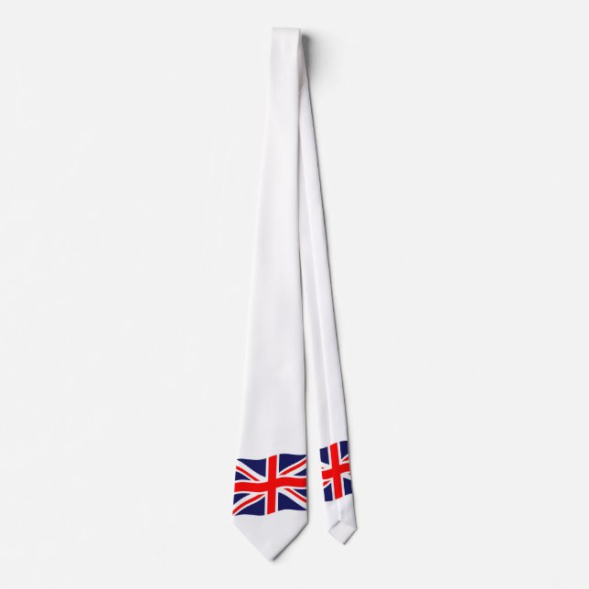 Flag of the United Kingdom + your ideas Neck Tie (Front)