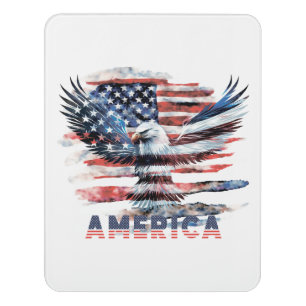 Flag of the United States. America Door Sign
