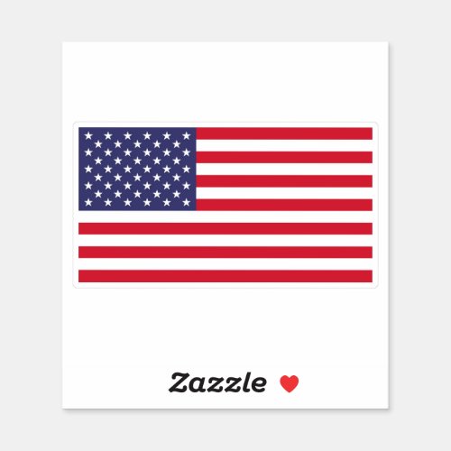 Flag of the United States America Sticker