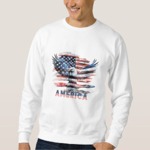 Flag of the United States. America Sweatshirt