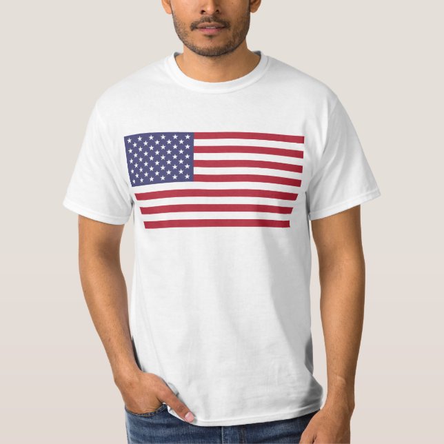 Flag of the United States - American USA US Flag T-Shirt (Front)